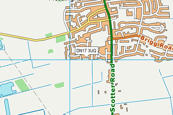 DN17 3UQ map - OS VectorMap District (Ordnance Survey)