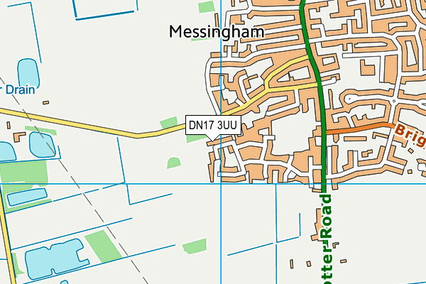 DN17 3UU map - OS VectorMap District (Ordnance Survey)