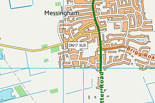 DN17 3UX map - OS VectorMap District (Ordnance Survey)