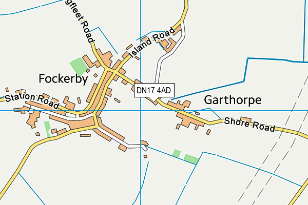 DN17 4AD map - OS VectorMap District (Ordnance Survey)