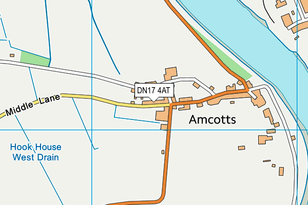 DN17 4AT map - OS VectorMap District (Ordnance Survey)