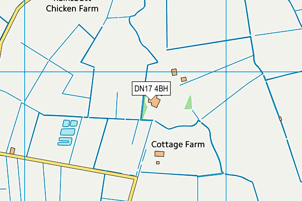 DN17 4BH map - OS VectorMap District (Ordnance Survey)