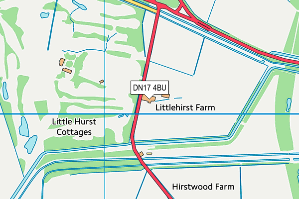 The Lincolnshire Golf Course map (DN17 4BU) - OS VectorMap District (Ordnance Survey)