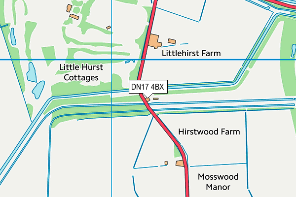 DN17 4BX map - OS VectorMap District (Ordnance Survey)