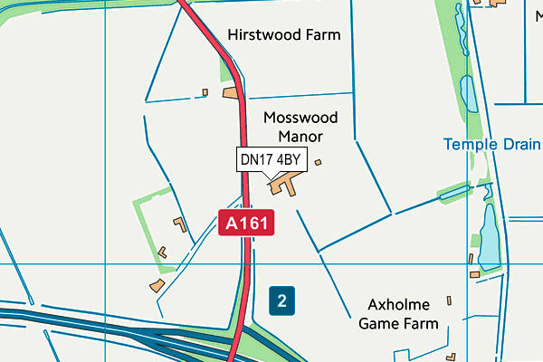 DN17 4BY map - OS VectorMap District (Ordnance Survey)