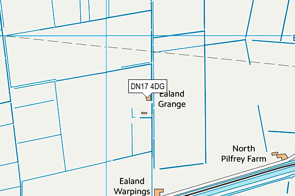DN17 4DG map - OS VectorMap District (Ordnance Survey)