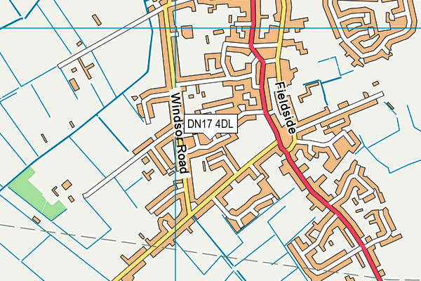 DN17 4DL map - OS VectorMap District (Ordnance Survey)