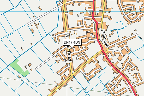 DN17 4DN map - OS VectorMap District (Ordnance Survey)