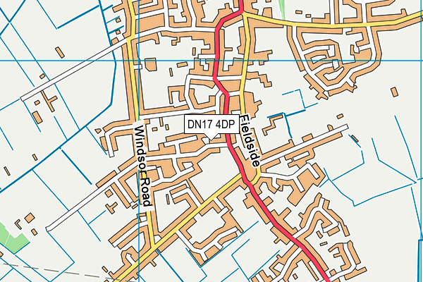 DN17 4DP map - OS VectorMap District (Ordnance Survey)