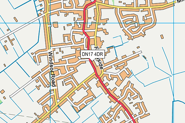 DN17 4DR map - OS VectorMap District (Ordnance Survey)
