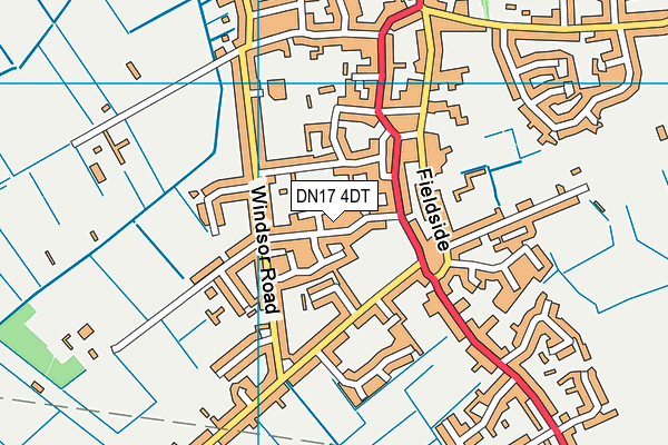 DN17 4DT map - OS VectorMap District (Ordnance Survey)