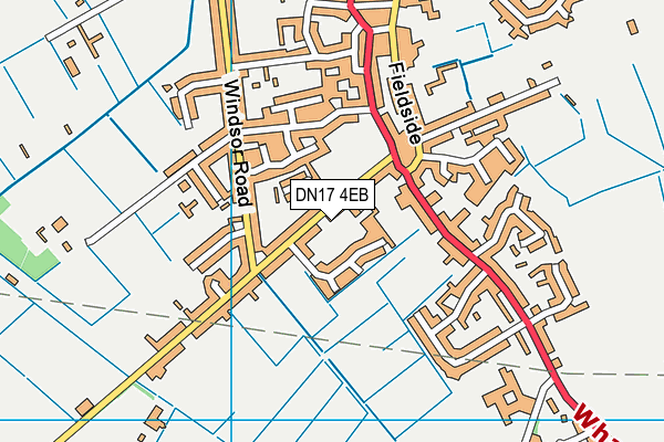 DN17 4EB map - OS VectorMap District (Ordnance Survey)
