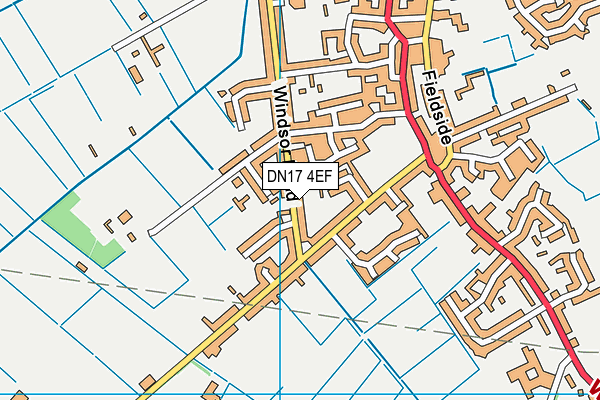 DN17 4EF map - OS VectorMap District (Ordnance Survey)