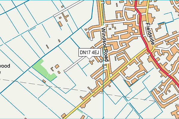 DN17 4EJ map - OS VectorMap District (Ordnance Survey)