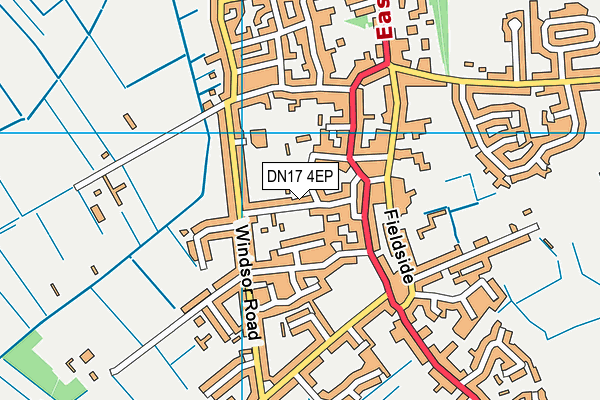 DN17 4EP map - OS VectorMap District (Ordnance Survey)