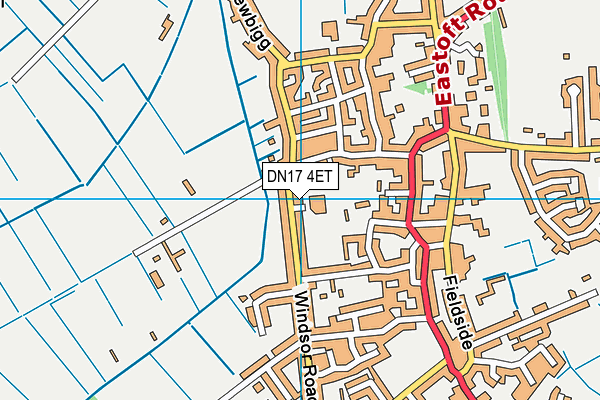 Crowle Primary Academy map (DN17 4ET) - OS VectorMap District (Ordnance Survey)