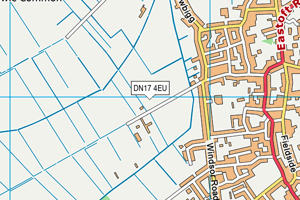 DN17 4EU map - OS VectorMap District (Ordnance Survey)