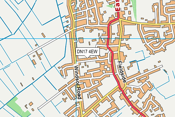 DN17 4EW map - OS VectorMap District (Ordnance Survey)
