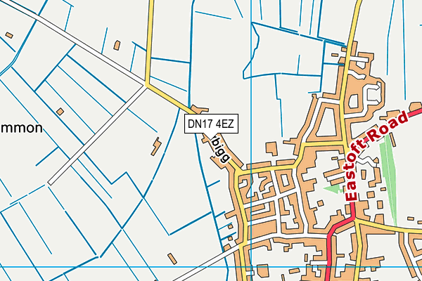 DN17 4EZ map - OS VectorMap District (Ordnance Survey)