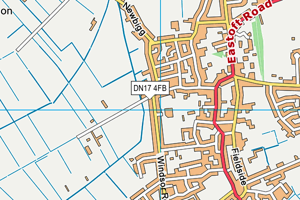 DN17 4FB map - OS VectorMap District (Ordnance Survey)