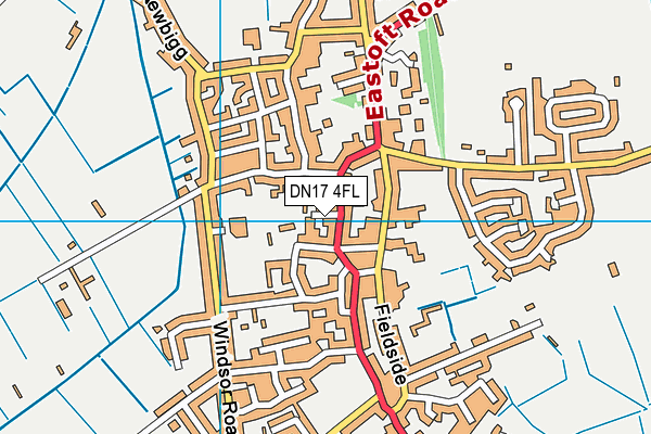 DN17 4FL map - OS VectorMap District (Ordnance Survey)