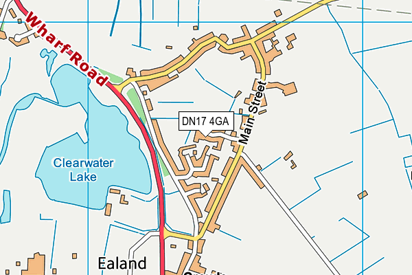 DN17 4GA map - OS VectorMap District (Ordnance Survey)