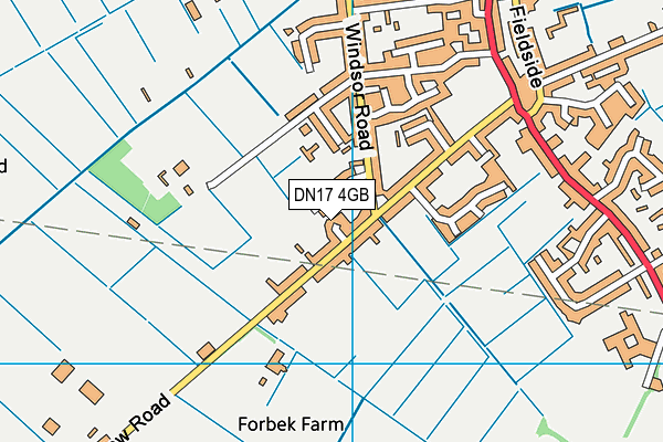 DN17 4GB map - OS VectorMap District (Ordnance Survey)