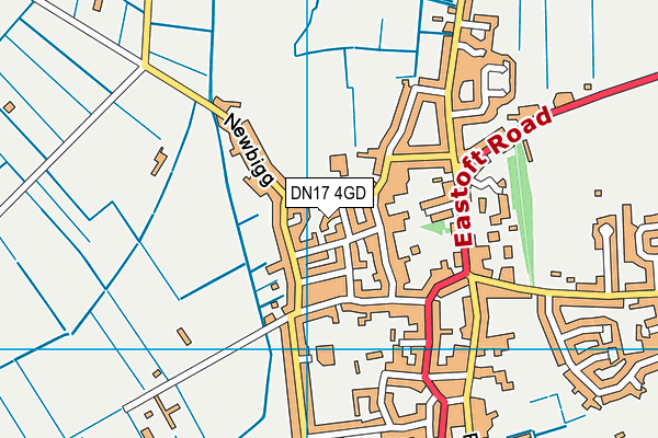 DN17 4GD map - OS VectorMap District (Ordnance Survey)