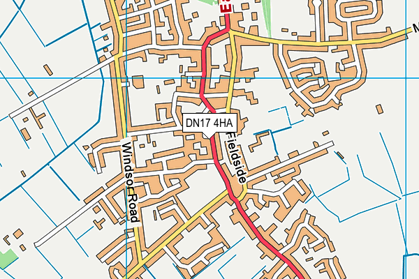 DN17 4HA map - OS VectorMap District (Ordnance Survey)