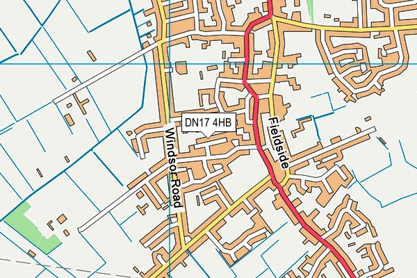 DN17 4HB map - OS VectorMap District (Ordnance Survey)