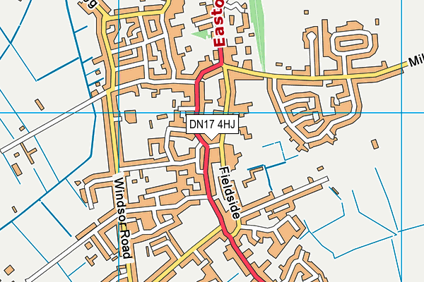 DN17 4HJ map - OS VectorMap District (Ordnance Survey)