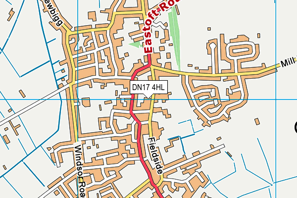 DN17 4HL map - OS VectorMap District (Ordnance Survey)