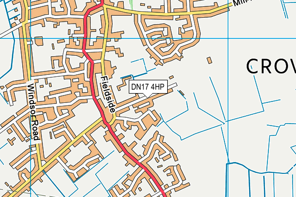 DN17 4HP map - OS VectorMap District (Ordnance Survey)