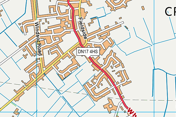 DN17 4HS map - OS VectorMap District (Ordnance Survey)