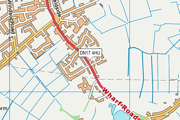 Axholme North Leisure Centre map (DN17 4HU) - OS VectorMap District (Ordnance Survey)