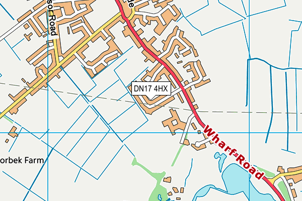 DN17 4HX map - OS VectorMap District (Ordnance Survey)