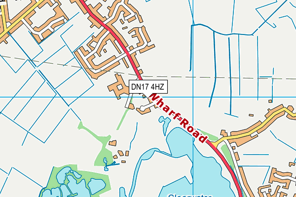 DN17 4HZ map - OS VectorMap District (Ordnance Survey)