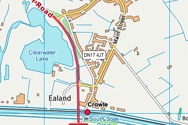 DN17 4JT map - OS VectorMap District (Ordnance Survey)