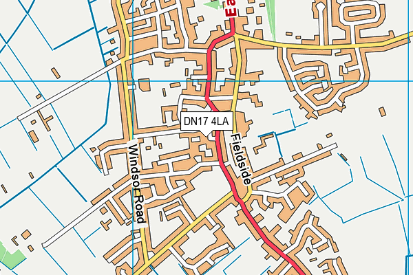 DN17 4LA map - OS VectorMap District (Ordnance Survey)