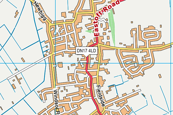 DN17 4LD map - OS VectorMap District (Ordnance Survey)