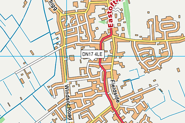 DN17 4LE map - OS VectorMap District (Ordnance Survey)