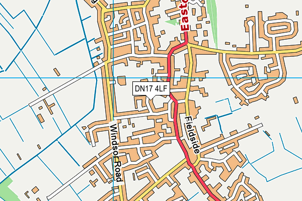 DN17 4LF map - OS VectorMap District (Ordnance Survey)