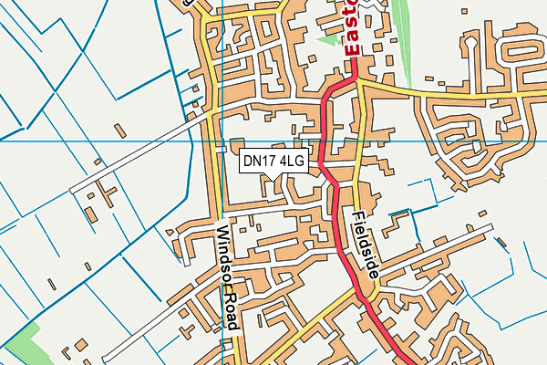 DN17 4LG map - OS VectorMap District (Ordnance Survey)