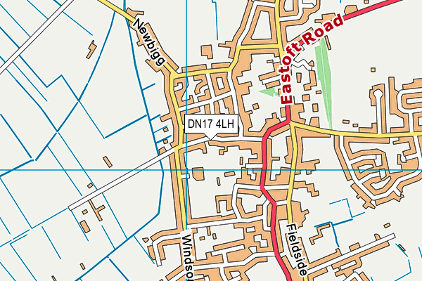 DN17 4LH map - OS VectorMap District (Ordnance Survey)