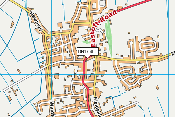 DN17 4LL map - OS VectorMap District (Ordnance Survey)