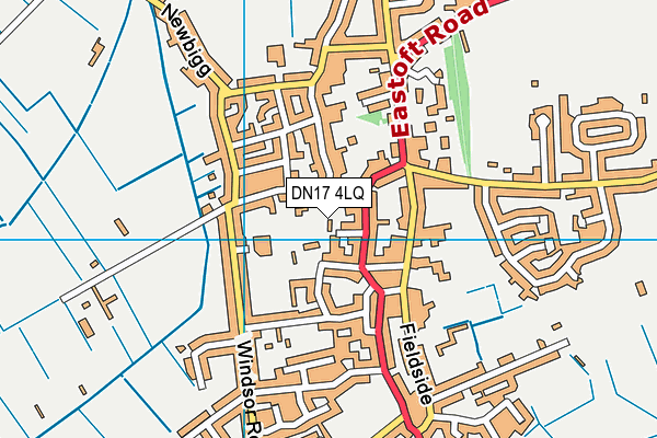 DN17 4LQ map - OS VectorMap District (Ordnance Survey)