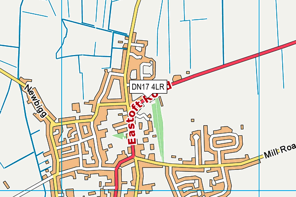 DN17 4LR map - OS VectorMap District (Ordnance Survey)