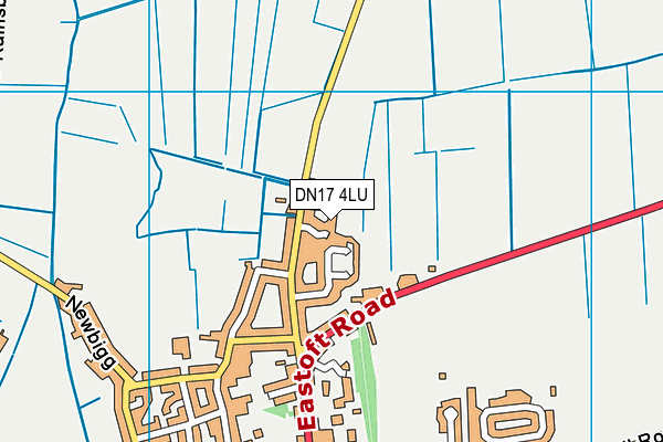 DN17 4LU map - OS VectorMap District (Ordnance Survey)
