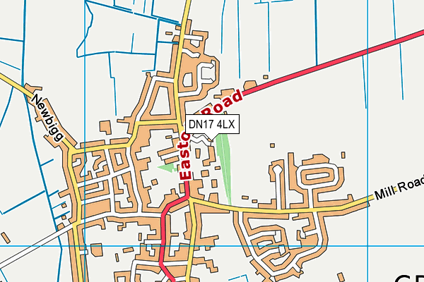 DN17 4LX map - OS VectorMap District (Ordnance Survey)