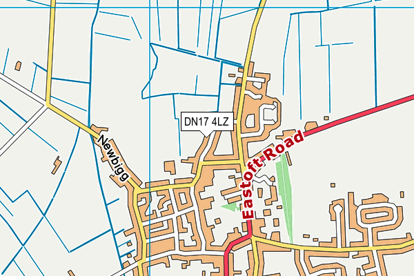 DN17 4LZ map - OS VectorMap District (Ordnance Survey)